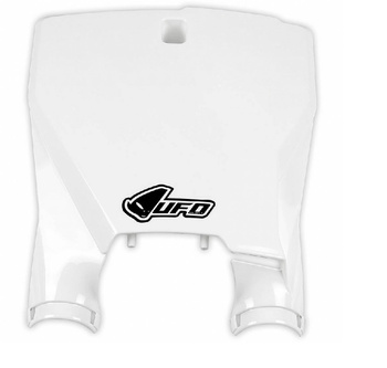 UFO TABLICA NA NUMER STARTOWY HUSQVARNA TC 125 16-20, TC 250 17-20, TC 300 16-18, FC 250/350/450 16-20 KOLOR BIAŁY (STADIUM Z OSŁONAMI AMORTYZATORÓW)