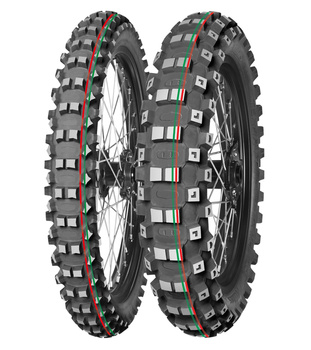 MITAS OPONA 120/80-19 TERRA FORCE MX-MH MEDIUM/HARD 63M TT (CZERWONY/ZIELONY PASEK) TYŁ DOT 2022 (DOT:DSDD/DPDD/DMDD/DODD) (26516) WYCOFANE (ZAMIENNIK:70000924)