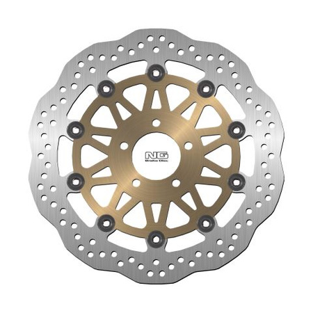 NG TARCZA HAMULCOWA PRZÓD KAWASAKI ZR1100 '92-98, ZXR1100 '99-00, ZX-9R '00-01 (310X61X5MM) (5X10,5MM) WAVE PŁYWAJĄCA