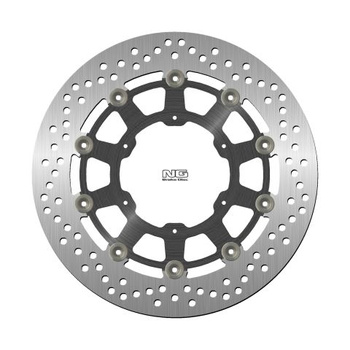 NG TARCZA HAMULCOWA PRZÓD BMW F 650/700/800 GS '93-'19, APRILIA PEGASO 650 '86-'08 (300X105X5MM) (6X6,5) PŁYWAJĄCA (ŚRODEK ALUMINIOWY)