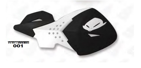 UFO OSŁONY RĄK (HANDBARY) ESCALADE KOLOR CZARNO/BIAŁY (Z MOCOWANIAMI 22MM)