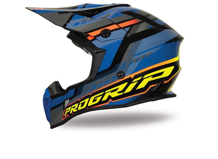 PROGRIP KASK PG3180 AP71 KOLOR NIEBIESKI SZARY POMARAŃCZOWY ROZM.L (3180-362) - WYPRZEDAŻ