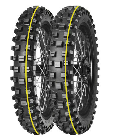 MITAS OPONA 110/90-19 TERRA FORCE-EX XT SUPER 62R TT (ŻÓŁTY PASEK) TYŁ DOT 01-08/2024 (460105) (zamiennik:70000285)