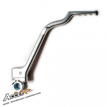 ACCEL DŹWIGNIA STARTERA (KOPKA) ALUMINIOWA YAMAHA YZ 250 '02-'25 (2T), KOLOR SREBRNY
