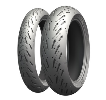 MICHELIN KOMPLET OPON (CAI162459/25) 120/70ZR17 ROAD 5 (58W) TL M/C PRZÓD DOT 2025 + (CAI811140/25) 190/50ZR17 ROAD 5 (73W) TL M/C TYŁ DOT 2025 + GŁOŚNIK MICHELIN
