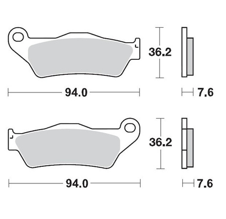 MOTO-MASTER KLOCKI HAMULCOWE KH181 SINTER METAL RACING: 12 (SINTERPRO SERIES RACING GP) KTM: 12 (SINTERPRO SERIES RACING GP)5-200-250-300-350-360-380- TENERE 700