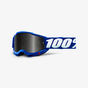 100 PROCENT ACCURI 2 SAND GOGGLE BLUE - SMOKE LENS - GOGLE ACCURI 2 SAND KOLOR NIEBIESKI/BIAŁY SZYBKA PRZYCIEMNIANA