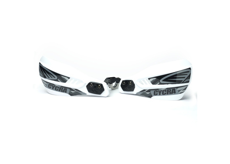 CYCRA OSŁONY RĄK (LISTKI) Z MOCOWANIEM (22MM/28,6MM) MODEL PRIMAL SPECIAL EDITION KOLOR BIAŁY