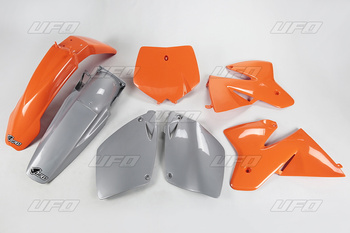 UFO KOMPLET PLASTIKÓW KTM SX/SXF 2000R '00 KOLOR OEM (POMARAŃCZOWY/GRAFITOWY) (KT500E999)