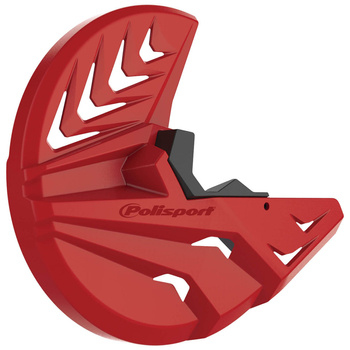 POLISPORT PROMOCJA OSŁONA TARCZY HAMULCOWEJ PRZÓD (Z OSŁONĄ DOLNEJ CZĘŚCI AMORTYZATORA W ZESTAWIE KOMPLET NA OBIE STRONY) HONDA CRF 250R '15-'23; CRF 450R '15-'23 KOLOR CZERWONY