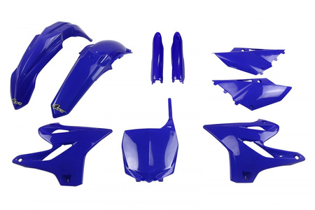 UFO KOMPLET PLASTIKÓW (FULL KIT) Z OSŁONAMI TELESKOPÓW (AMORTYZATORÓW) YAMAHA YZ 125 '15-'21 YZ 250 '15-'21 KOLOR NIEBIESKI (YA319E089)