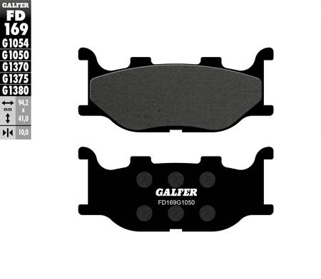 GALFER KLOCKI HAMULCOWE KH199 PÓŁMETALICZNE SCOOTER