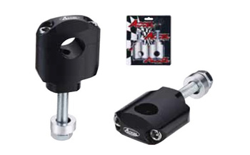 ACCEL MOCOWANIE/PODWYŻKI KIEROWNICY (28,6MM) WYS. 42MM ZE ŚRUBĄ M10 KOLOR CZARNY (BM-36BK28)