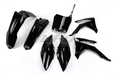 UFO KOMPLET PLASTIKÓW HONDA CRF 450R '13-'16, CRF 250R '14-'17 KOLOR CZARNY (HO116E001)