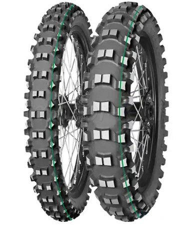 MITAS OPONA 110/100-18 TERRA FORCE MX-SM 64M TT SUPER LIGHT (ZIELONY PASEK) TYŁ DOT 37-38/2022 (26323) WYCOFANE (ZAMIENNIK:70000977)