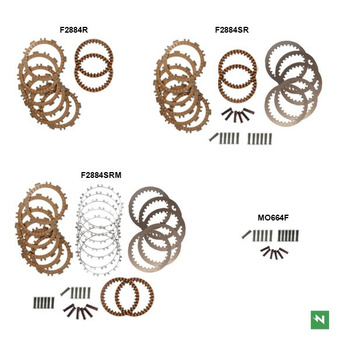 NEWFREN ZESTAW TARCZE SPRZĘGŁOWE Z PRZEKŁADKAMI RACING YAMAHA XP 530 T-MAX '12-'19; XP 560 T-MAX '20-'25; KYMCO AK 550 '17-'25