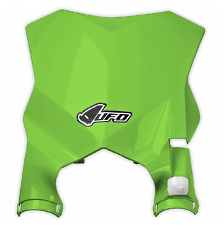 UFO TABLICA NA NUMER STARTOWY KAWASAKI KXF 250 17-19, KXF 450 16-19 KOLOR ZIELONY (STADIUM Z OSŁONAMI AMORTYZATORÓW)