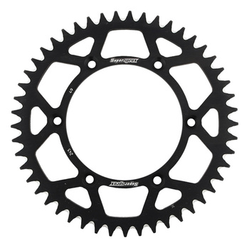 SUPERSPROX ZĘBATKA TYLNA ALUMINIOWA 7075-T6 (ERGAL) 270 49 YAMAHA YZ/YZF '99-'18 (JTR251.49) (JTR245/2.49) KOLOR CZARNY