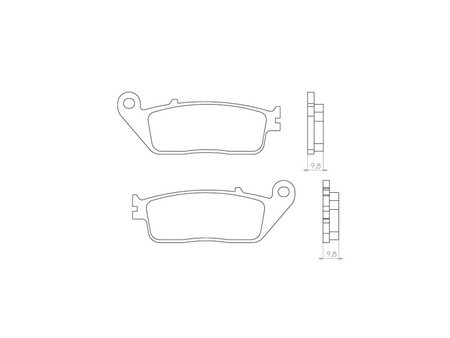 BRENTA KLOCKI HAMULCOWE KH196 SPIEK METALICZNY (ZŁOTE) (FT 4071)