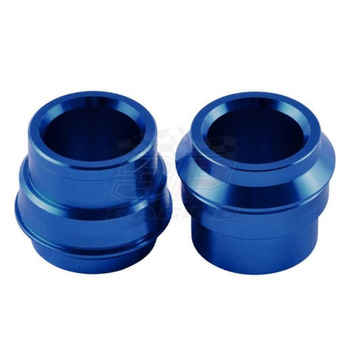 ACCEL TULEJKI DYSTANSOWE KOŁA PRZÓD KTM SX/SXF 125-530 '15-'23, EXC/EXCF 125-530 '16-'23, HUSQVARNA TC/FC 125-400 '15-23, TE/FE 125-501 '16-23, TX/FX 125-450 '17-23 KOLOR NIEBIESKI (OŚ 22MM)