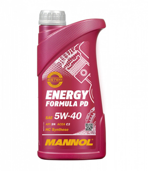 MANNOL OLEJ SILNIKOWY SAMOCHODOWY 5W40 ENERGY FORMULA PD 1 LITR (7913) (SYNTETYCZNY)
