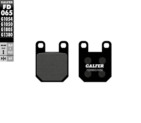 GALFER KLOCKI HAMULCOWE KH115 PÓŁMETALICZNE SCOOTER