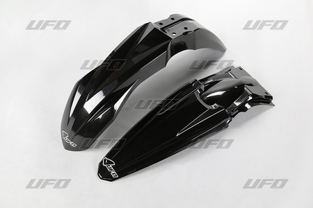 UFO KOMPLET BŁOTNIKÓW KAWASAKI KXF 450 '16-'17, KXF 250 '17 (KA04733001, KA04734001), KOLOR CZARNY