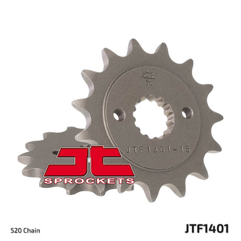 JT ZĘBATKA PRZEDNIA 2116 15 SUZUKI LTR 450 '06-'12, LTZ 400 '03-'13, RMX 450 '10-'13, KAWASAKI KFX 400, HYOSUNG TE 450 (211615JT) (ŁAŃC. 520)