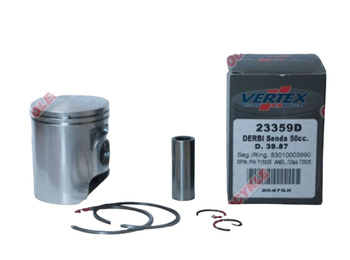 VERTEX TŁOK DERBI SENDA 50 (39,85MM) (PIERŚCIENIE 53010003990 x 2 SZT.)