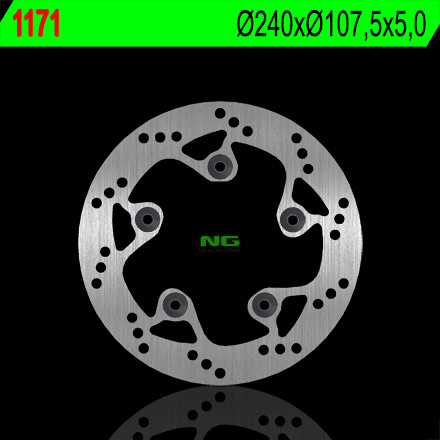 NG TARCZA HAMULCOWA TYŁ KTM DUKE 690/790/890 '08-'22, SUPERMOTO 950/990 '05-'08, SUPERDUKE 690/950/990 (240X107,5X5) (5X8,5MM)