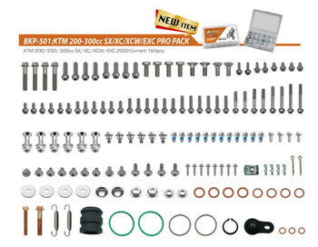 ACCEL KOMPLET ŚRUB PRO PACK FACTORY 2T (DUŻY) KTM SX/XC/XC-W/EXC 200/300 '02,