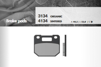 BRENTA KLOCKI HAMULCOWE KH110 SPIEK METALICZNY (ZŁOTE) (FT 4134)