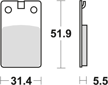 TRW ZF KLOCKI HAMULCOWE KH99 ORGANIC DERBI SENDA 50 99-02, PRZÓD/TYŁ (WYPRZEDAŻ)