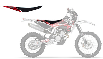 BLACKBIRD WYPRZEDAŻ POKROWIEC / POSZYCIE NA SIEDZENIE HUSQVARNA CR/WR 125 '09-'13; TE/TC 250/310 '08-'13, TE/TC 250/450/510 '08-'10 KOLOR CZARNY CZERWONY