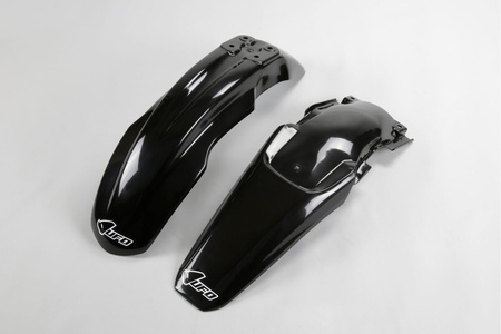 UFO KOMPLET BŁOTNIKÓW HONDA CRF 150R '07-'23, KOLOR CZARNY (HO04617001 , HO04618001)