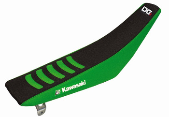 BLACKBIRD POKROWIEC / POSZYCIE NA SIEDZENIE KAWASAKI KXF 250/450 '06-'08 DOUBLE GRIP 3 KOLOR CZARNY ZIELONY