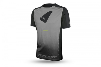 UFO KOSZULKA ROWEROWA MTB / E-BIKE TERRAIN SV1 JERSEY MADE IN ITALY (KRÓTKI RĘKAW) KOLOR SZARY/CZARNY ROZMIAR M - KOLEKCJA 2024