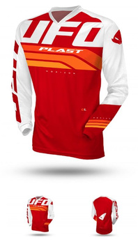 UFO KOSZULKA HORIZON JERSEY CROSS KOLOR CZERWONY/BIAŁY ROZMIAR M - KOLEKCJA 2024