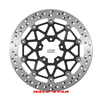 NG TARCZA HAMULCOWA PRZÓD RACE STAR PREMIUM KAWASAKI ZX-10R '19-'20, ZX-10RR '17-'22 (330X70X6MM) (5X10,25MM) (ŚRODEK ALUMINIOWY, POLEPSZONE CHŁODZENIE)