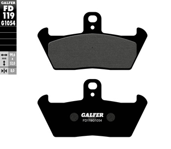 GALFER KLOCKI HAMULCOWE KH163 PÓŁMETALICZNE WYPRZEDAŻ