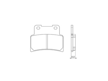 BRENTA KLOCKI HAMULCOWE KH432 (ORGANIC)