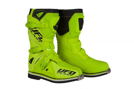 UFO BUTY TYPHOON CROSS / OFFROAD DZIECIĘCE / JUNIOR / KID KOLOR ŻÓŁTY FLUO ROZMIAR 38 - KOLEKCJA 2024/2025