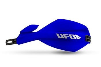 UFO 2026/01 OSŁONY RĄK (HANDBARY) MUGAN UNIWERSALNE KOMPLET Z MOCOWANIEM NA KIEROWNICĘ 22 I 28MM KOLOR NIEBIESKI