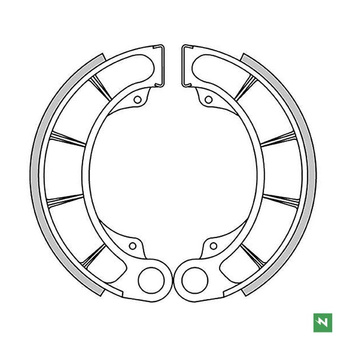 NEWFREN SZCZĘKI HAMULCOWE TYŁ HONDA TRX 400AT '04-'07, TRX 450ES '98-'01, TRX 420 FOURTRAX '07-'19, TRX FOURTRAX/RANCHER 350 '00-'05, TRX 400FW '95-'00 (160X30MM)