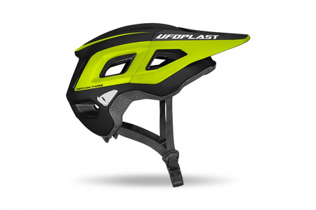 UFO KASK ROWEROWY MTB / E-BIKE DEFCON-THREE KOLOR CZARNY/ŻÓŁTY FLUO ROZMIAR XS/S/M - KOLEKCJA 2024