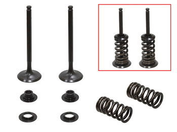 PSYCHIC 2024/03 ZAWORY WYDECHOWE (KOMPLET ZAWORÓW ZE SPRĘŻYNAMI I PODKŁADKAMI) HUSQVARNA FE 350 '14-'19, KTM EXCF / XCF-W 350 '12-'18 STALOWY (MX-09555E) (29X5,4X89,2MM)