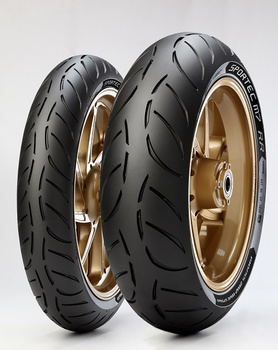 METZELER KOMPLET OPON (4042800/23) 120/70ZR17 SPORTEC M7 RR (M) (58W) TL M/C PRZÓD DOT 2023 + (2450500/23) 190/55ZR17 SPORTEC M7 RR (75W) TL M/C TYŁ DOT 2023