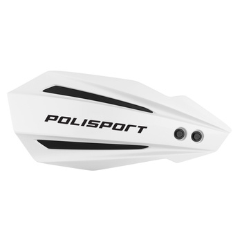 POLISPORT OFERTA SPECJALNA OSŁONY RĄK (HANDBARY) MODEL BULLIT Z UNIWERSALNYM ZESTAWEM MONTAŻOWYM 22/28 KTM KOLOR BIAŁE (OPAKOWANIE ZASTĘPCZE)
