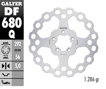 GALFER TARCZA HAMULCOWA PRZÓD HARLEY-DAVIDSON (292X56X5) CUBIQ