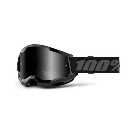 100 PROCENT GOGLE MODEL STRATA 2 SAND BLACK - SMOKE LENS - KOLOR CZARNY/SZARY SZYBKA PRZYCIEMNIANA